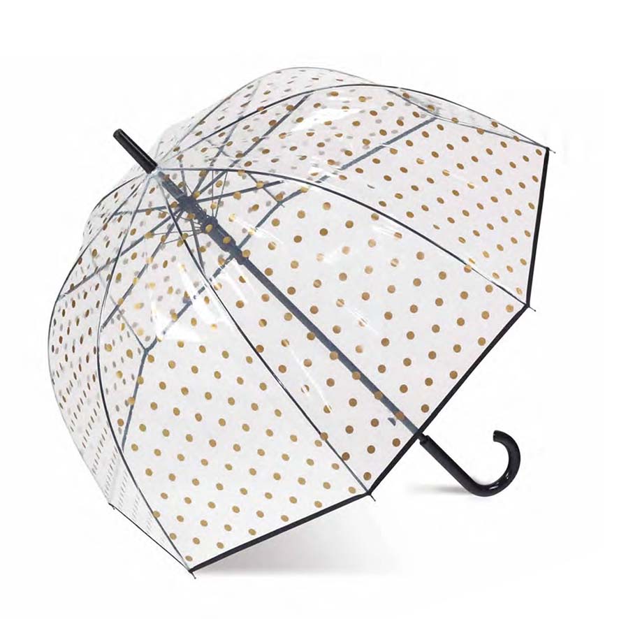 Paraguas Transparente Metálico Mujer