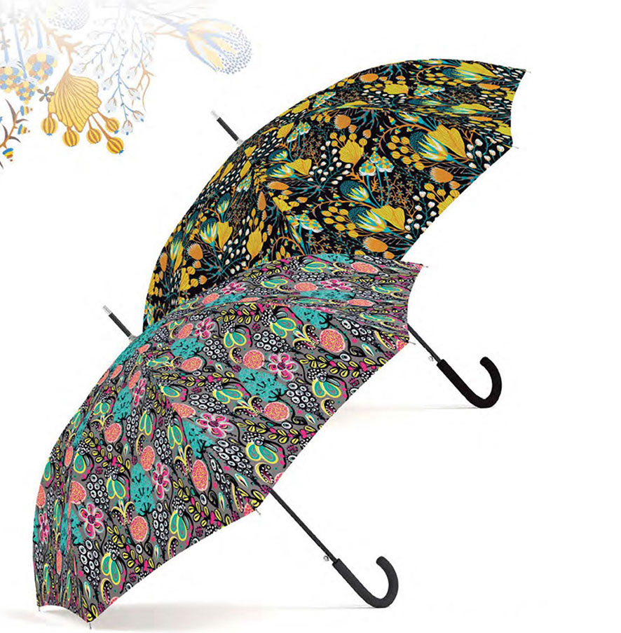 Paraguas Floral Mujer